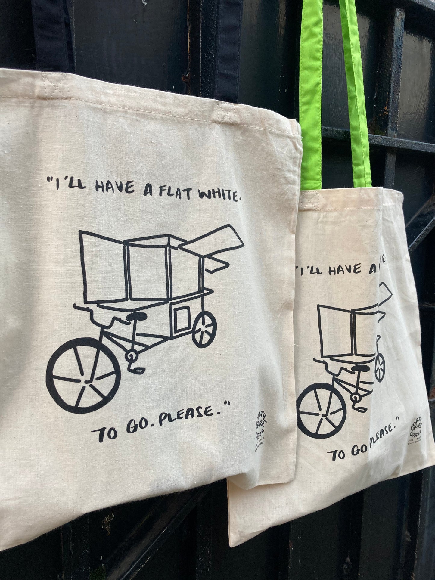 The Flat White Tote - Black